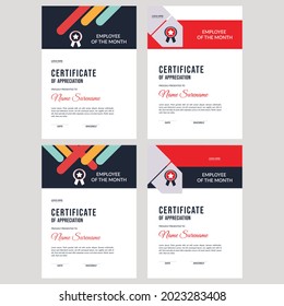 Certificate template awards diploma background vector
