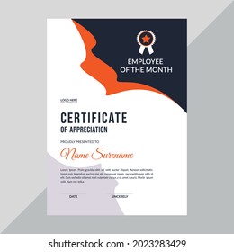 Certificate template awards diploma background vector