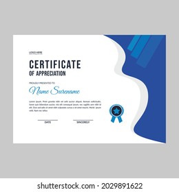 Certificate template awards diploma background vector layout