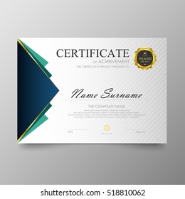 Certificate Template Awards Diploma Background Vector Stock Vector ...