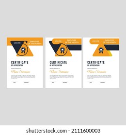 Certificate template awards diploma layout