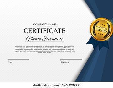 Certificate Template Background Award Diploma Design Stock Vector ...