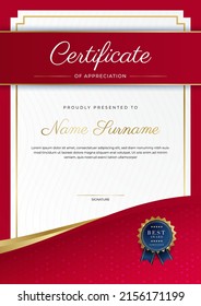 Certificate Template Business Award Diploma Certificate Stock Vector ...