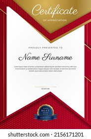 Certificate Template Business Award Diploma Certificate Stock Vector ...