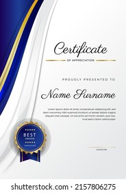 Certificate template for business, award, diploma certificate design 