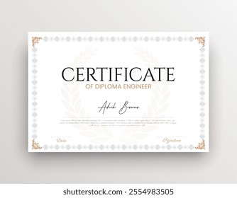 Certificate Template Business Training Achievement with Elegant and luxurious certificate awards template Diploma Certificate 