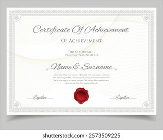 Certificate Template Business Training Achievement stock illustration