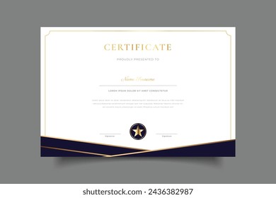 certificate template cover design vector eps 10