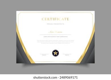 certificate template cover design vector eps 10