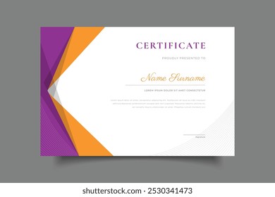 certificate template cover design vector eps 10