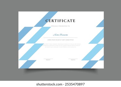 Certificado de Plantilla de fondo de diseño de Vector EPS 10