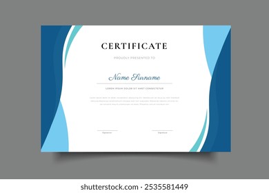 certificate template cover design vector eps 10