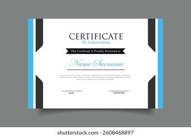 certificate template cover design vector eps 10
