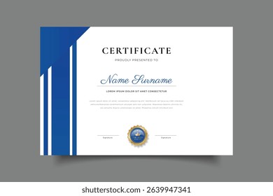 certificate template cover design vector eps 10