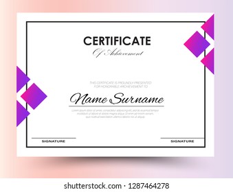 Certificate template Design A4 Size
