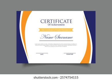 certificate template design vector eps 10