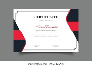 certificate template design vector eps 10