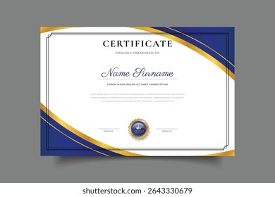 certificate template design vector eps10