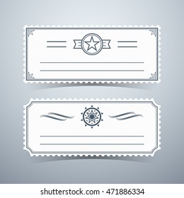 Certificate template design, Vector illustration