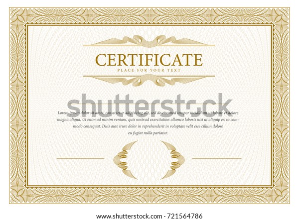 証明書 テンプレートの卒業証書の通貨枠です 賞の背景ギフト券 ベクターイラスト のベクター画像素材 ロイヤリティフリー
