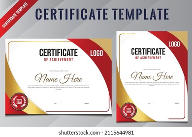 Certificate Template, Diploma Template Design, Corporate Certificate Design, beautiful certificate template design with best award symbol. Premium mockup.