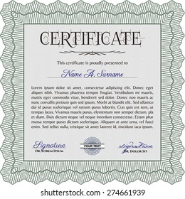 Certificate template or diploma template. Nice design. Customizable, Easy to edit and change colors.Easy to print. 