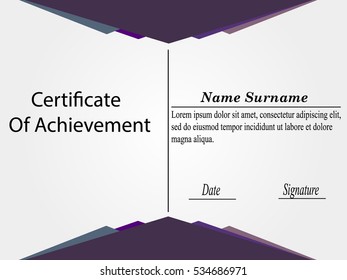 Certificate template, diploma ?4 size