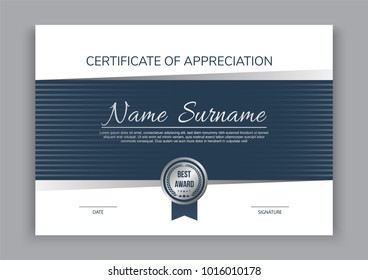 certificate template ,diploma. Vector illustration