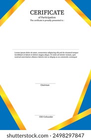 Certificado. Diplomas de Plantilla, divisa. Ilustración vectorial eps10	