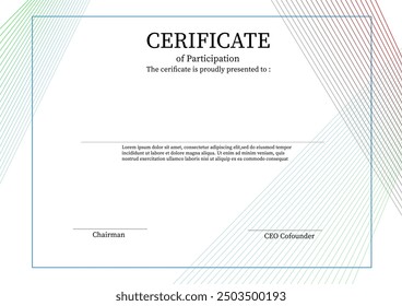 Certificate. Template diplomas, currency. Vector illustration eps10