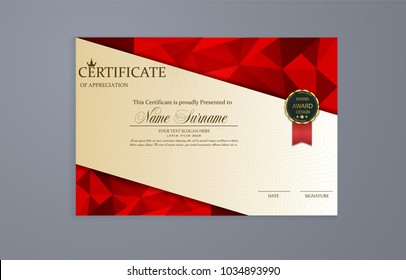 Certificate. Template diplomas, Vector