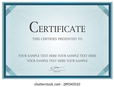 Certificate Template diplomas Vector