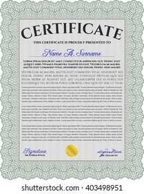 certificate template eps10 jpg of achievement diploma vector illustration design completion