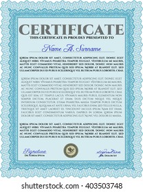 certificate template eps10 jpg of achievement diploma vector illustration design completion