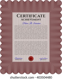 certificate template eps10 jpg of achievement diploma vector illustration design completion