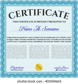 certificate template eps10 jpg of achievement diploma vector illustration design completion