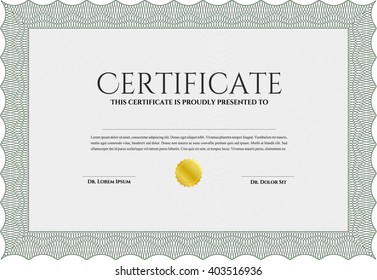 certificate template eps10 jpg of achievement diploma vector illustration design completion