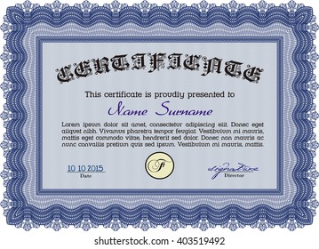certificate template eps10 jpg of achievement diploma vector illustration design completion