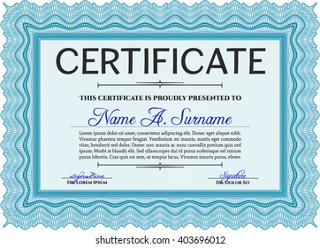 certificate template eps10 jpg of achievement diploma vector illustration design completion