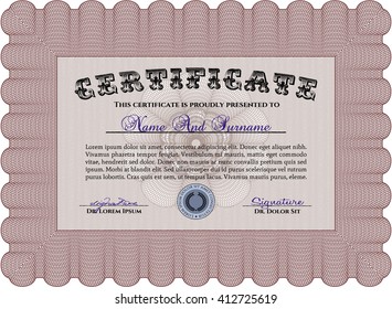 certificate template eps10 jpg of achievement diploma vector illustration design completion