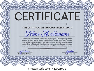 certificate template eps10 jpg of achievement diploma vector illustration design completion