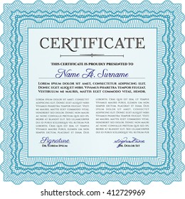 certificate template eps10 jpg of achievement diploma vector illustration design completion