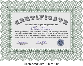certificate template eps10 jpg of achievement diploma vector illustration design completion