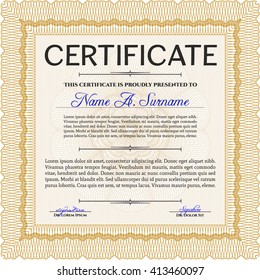 certificate template eps10 jpg of achievement diploma vector illustration design completion