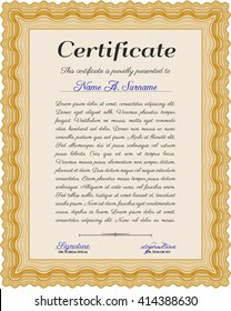 certificate template eps10 jpg of achievement diploma vector illustration design completion