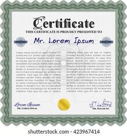 certificate template eps10 jpg of achievement diploma vector illustration design completion