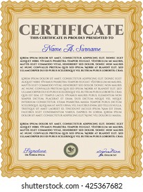 certificate template eps10 jpg of achievement diploma vector illustration design completion