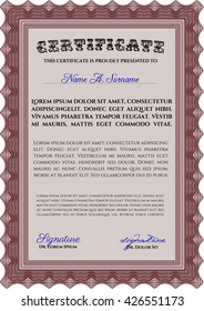 certificate template eps10 jpg of achievement diploma vector illustration design completion