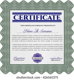 certificate template eps10 jpg of achievement diploma vector illustration design completion