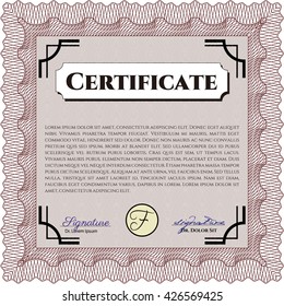 certificate template eps10 jpg of achievement diploma vector illustration design completion